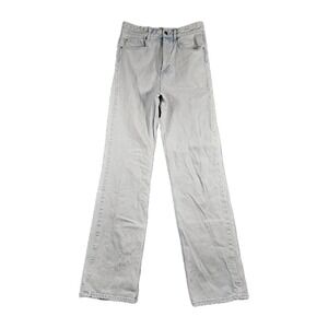 H&M Womens Light Wash High Rise Straight Jeans US 4 29x36 Tall 100%‎ Cotton